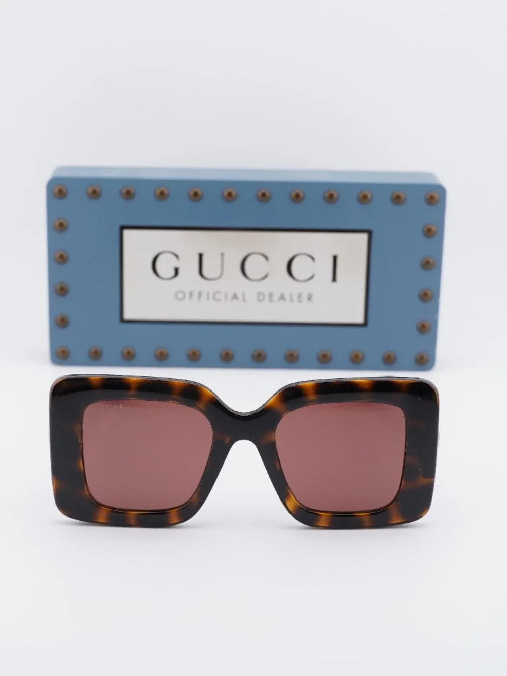 Gucci GG2025S 002 Butterfly Sunglasses - Havana / Burgundy